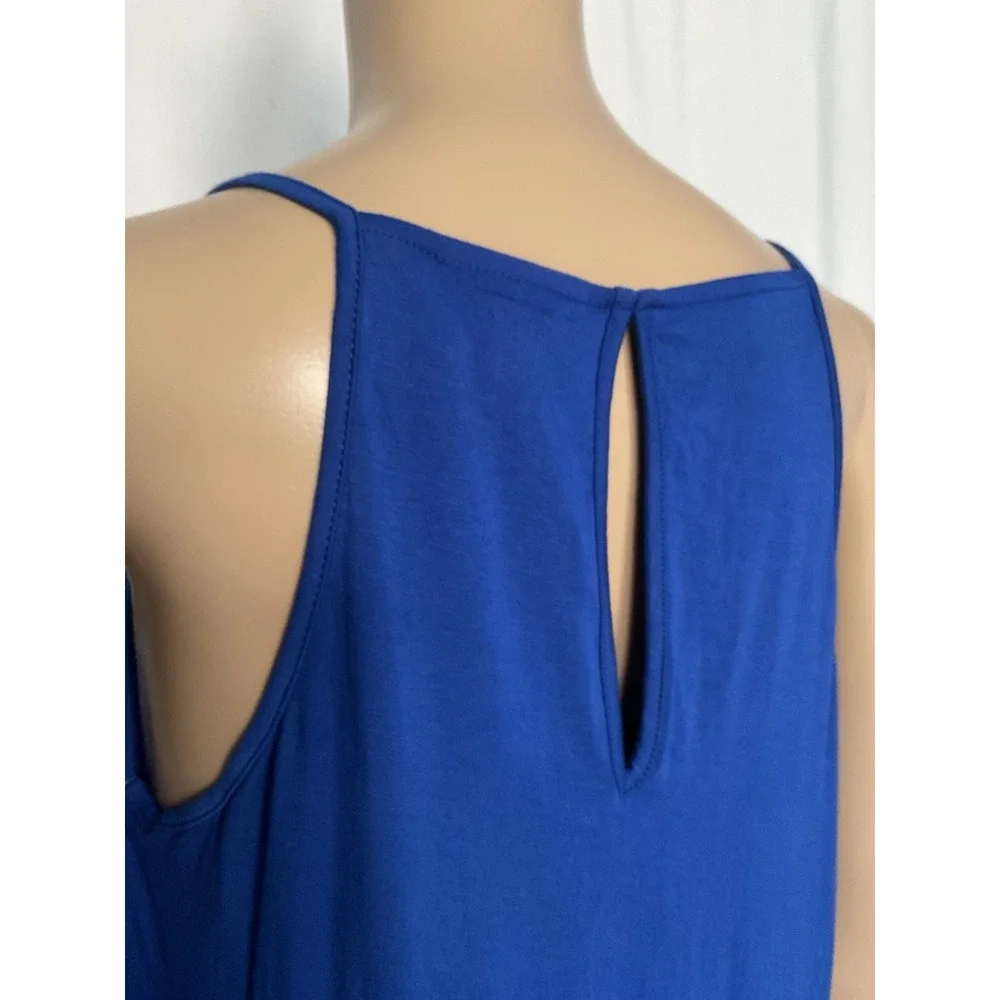 Bisou‎ Bisou Sleeveless Tank Top Women's Royal Blue Size M